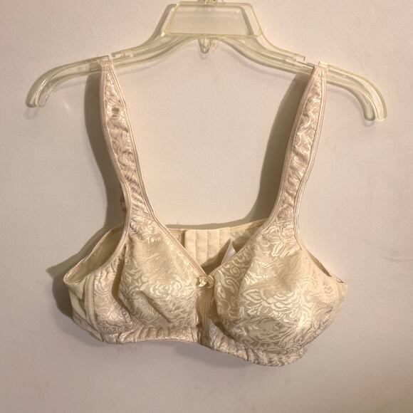 Breezies Sz 40C Wild Rose Seamless Wirefree Support Bra Womens Champagne A260367 - Picture 4 of 15